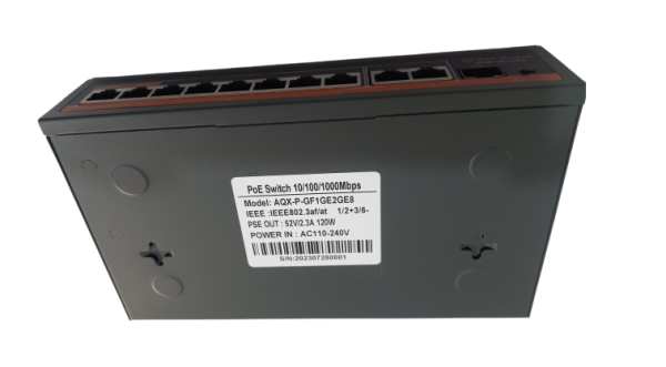 SWITCHES (POE SWITCH  10/100/1000 MBPS/SFP ) (AQX-P-GFI GE2GE8) - Image 2