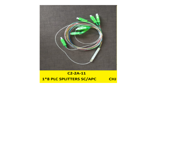 PLC SPLITTERS WITH CONNECTORS 1X8 PLC SPLITTERS SC/APC