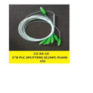 PLC SPLITTERS WITH CONNECTOR 1X8 PLC SPLITTERS SC/APC PLAIN