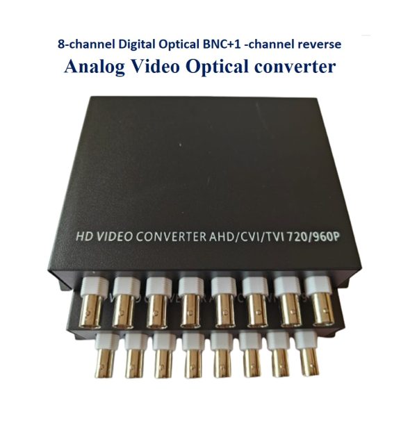 8-channel Digital Optical BNC+1 -channel reverse RS485 Analog Video Optical Converter - Image 2