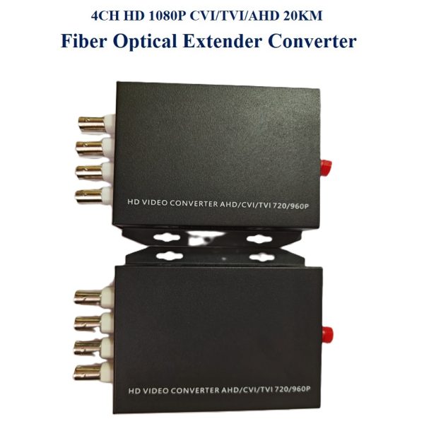 720P 960P 1080p 4 channel HD CVI/AHD/TVI Coaxial BNC Media converter