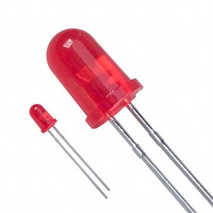 LED LIGHTS 28mm Leg LED 5MM Red