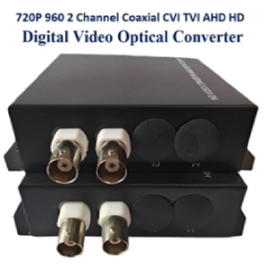 720P 960 2 Channel Coaxial CVI TVI AHD HD Digital Video Optical Converter