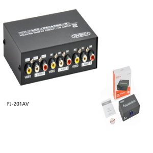 2 port AV manual switch,FJ-201AV-(AV-SERIES)