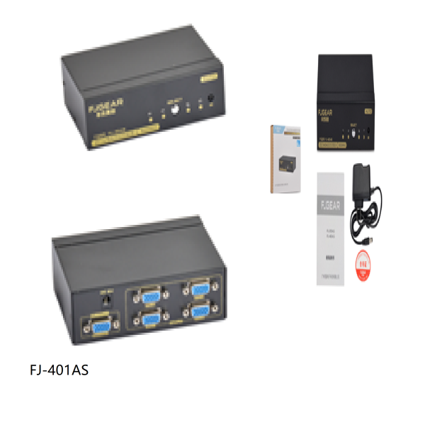 Four-port VGA switch FJ-401AS