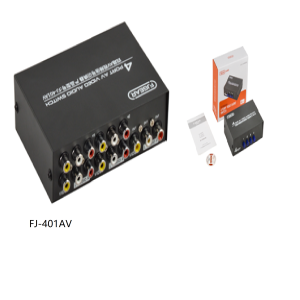 4 port AV manual switch, FJ-401AV (AV-SERIES)