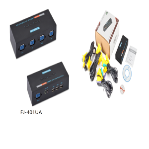 Four-way USB KVM autochanger with audio FJ-401UA