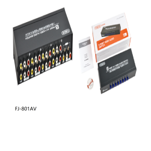 8 port AV manual switch, FJ-801AV (AV-SERIES)