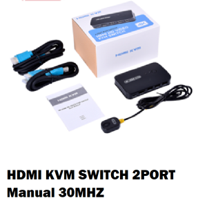 HDMI KVM SWITCH 2PORT Manual 30MHZ
