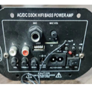 Bluetooth radio, USB, TF,SINGLE MIC inputs, remote control