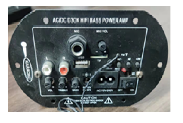 Bluetooth radio, USB, TF,SINGLE MIC inputs, remote control