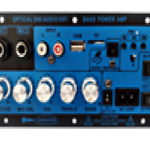 Bluetooth radio, USB, TF, dual MIC inputs, remote control,Fiber Optic Input
