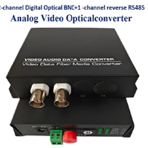 2-channel Digital Optical BNC+1 -channel reverse RS485 Analog Video Opticalconverter