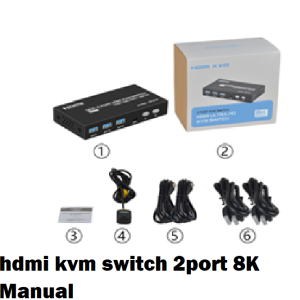 hdmi kvm switch 2port 8K  Manual