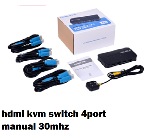 hdmi kvm switch 4port manual 30mhz