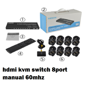 hdmi kvm switch 8port manual 60mhz